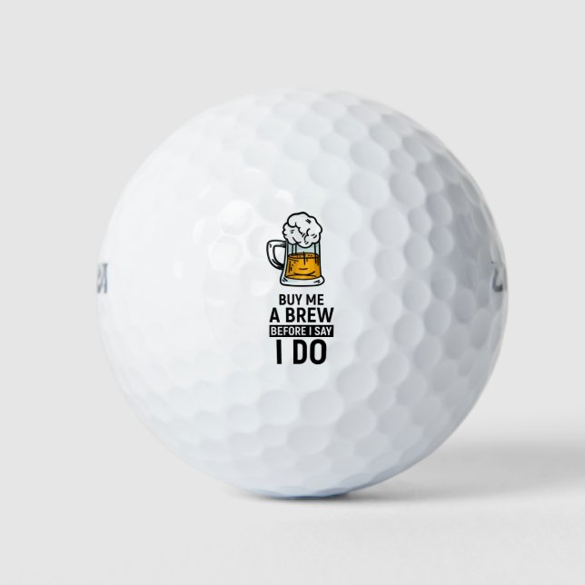 Pelotas De Golf Golf temático para Despedida de Soltero (Anverso)