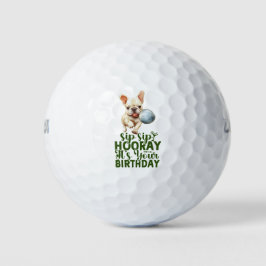 Pelotas De Golf Golf tu celebración de cumpleaños con Bulldog fran