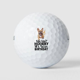Pelotas De Golf Golf tu celebración de cumpleaños con Bulldog fran