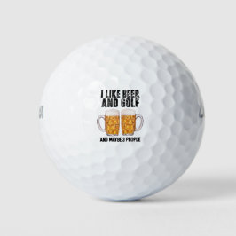 Pelotas De Golf Golf y cerveza