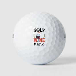 Pelotas De Golf Golf y vino por eso estoy aquí