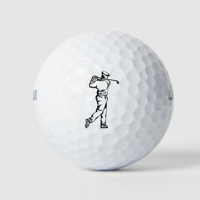 Pelotas De Golf Golfer (Anverso)