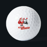 Pelotas De Golf Golfer de Santa Claus Merry Christmas Golf Balls<br><div class="desc">Golf Santa Claus golfer Feliz Navidad para los golfistas</div>