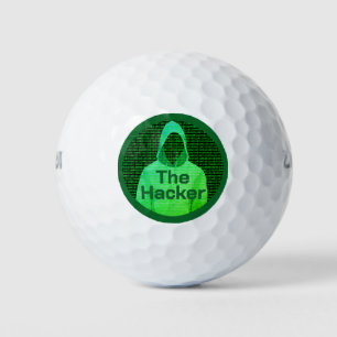Pelotas De Golf Golfer de 'The Hacker': Personalizado divertida so