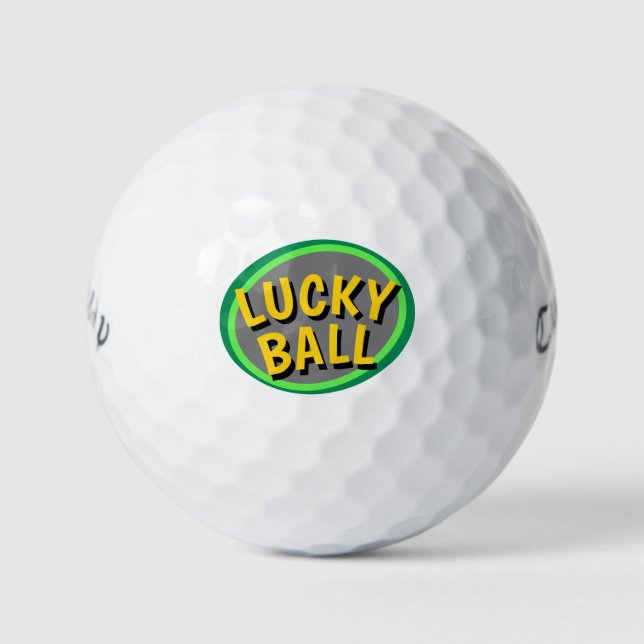 Pelotas De Golf Golfer Good Luck (Anverso)