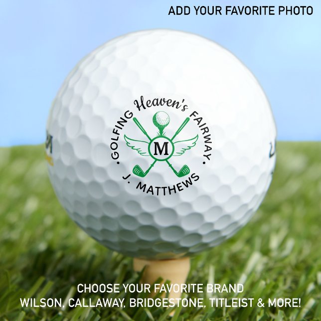 Pelotas De Golf Golfer Memorial Golfing Heaven Angel Wings (Subido por el creador)