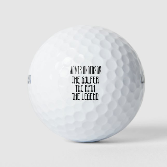 Pelotas De Golf Golfer, The Myth , The Legend ,Funny  (Anverso)