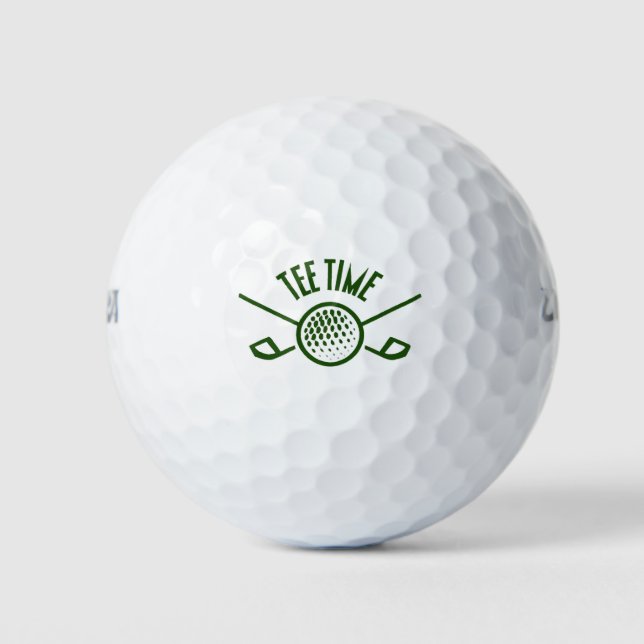 Pelotas De Golf Golfers Tee Time (Anverso)