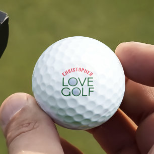 Pelotas De Golf Golfing Dad Nombre Monogramed Love Golf Balls
