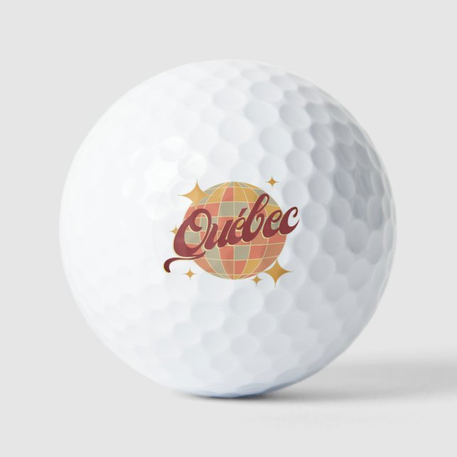Pelotas De Golf golfista de golf de Québec Quebec Canadá (Anverso)