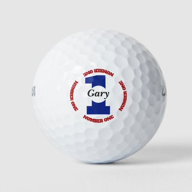 Pelotas De Golf Golfista Número Uno (Anverso)