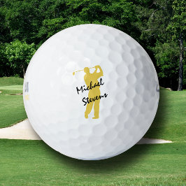 Pelotas De Golf Golfista personalizado de oro