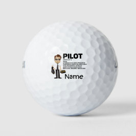 Pelotas De Golf Golfista piloto de la industria de la aviación en 