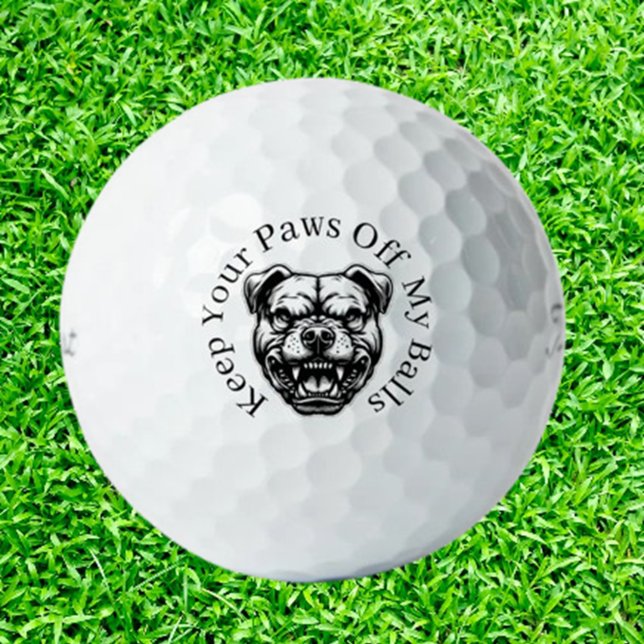 Pelotas De Golf Golfistas Perros Locos (Show your love for dogs and golf with Mad Dog-Loving Golfers Golf Balls.  )