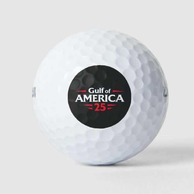 Pelotas De Golf Golfo de América Patriótico Norteamericano Trump B (Anverso)