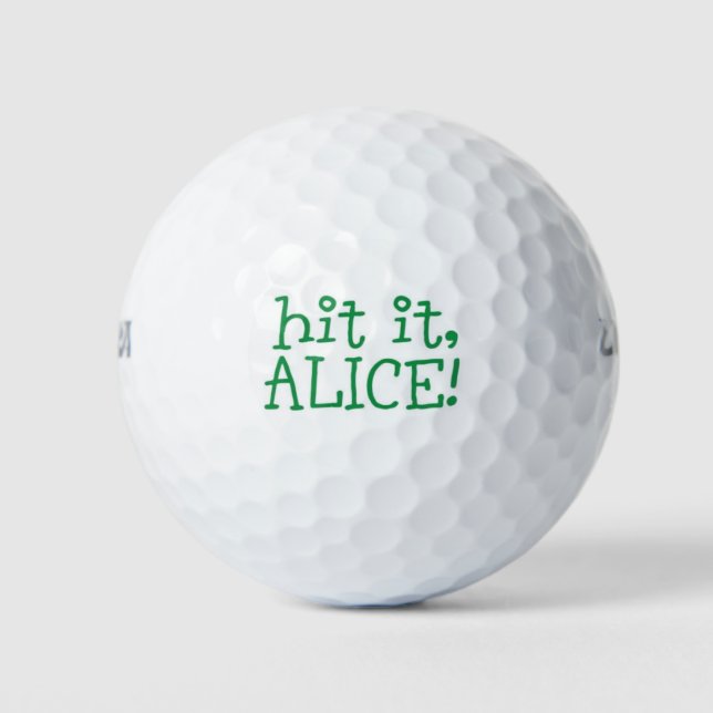 Pelotas De Golf ¡Golpéalo, Alice! (Anverso)