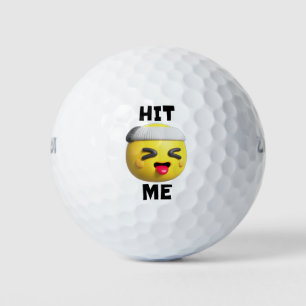 Pelotas De Golf Golpéame - emoji burlona graciosa, molesta y hones