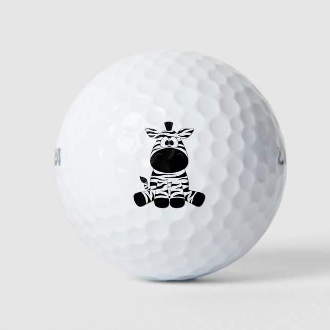Pelotas De Golf Goofy Zebra (Anverso)