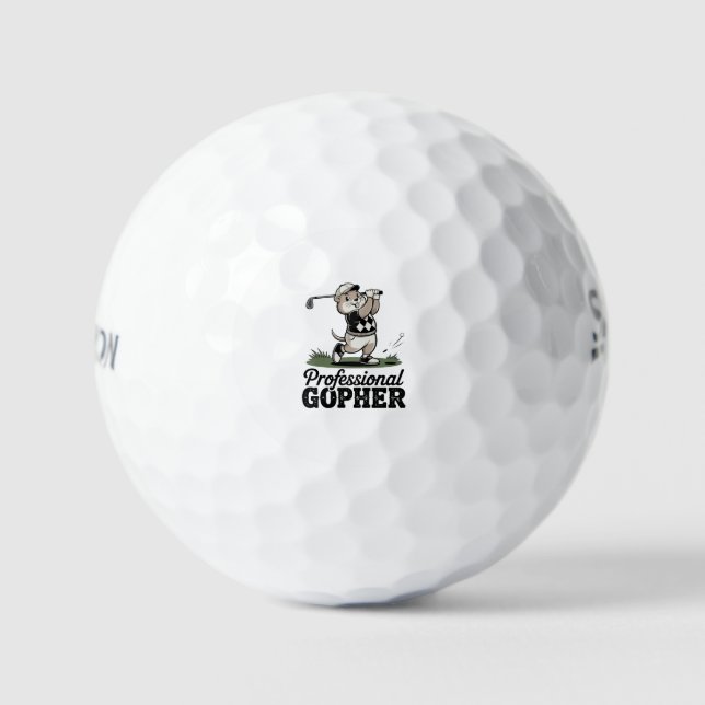 Pelotas De Golf Gopher profesional - (Anverso)