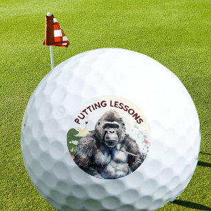 Pelotas De Golf Gorila de Novedad divertida personalizada que impa