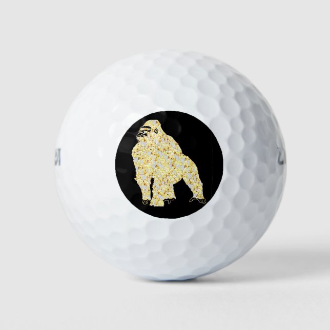 PELOTAS DE GOLF GORILLA BLING (Anverso)