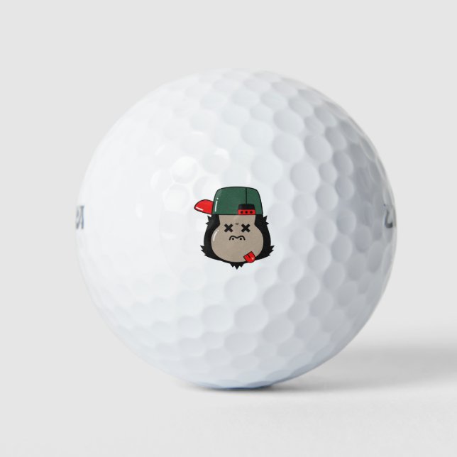 Pelotas De Golf Gorilla Drunk (Anverso)