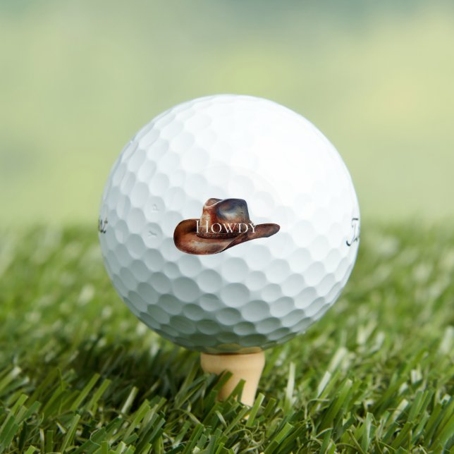 Pelotas De Golf Gorra Rustic Brown Cowboy (Camiseta in situ)