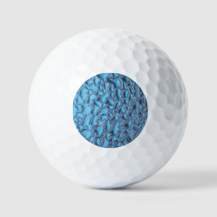 Pelotas De Golf Gotas de lluvia suaves en vidrio azul