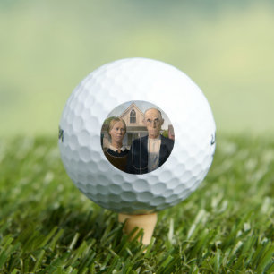 Pelotas De Golf Gótico Americano: Pobre agricultor rural