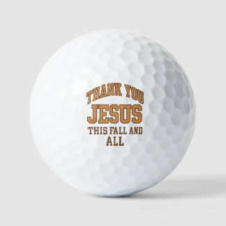 Pelotas De Golf Gracias Jesús Este Otoño y Siempre – Estilo Varsit
