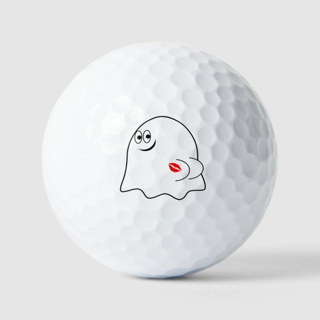 Pelotas De Golf ¡Graciosa emoji Fantasma! (Anverso)