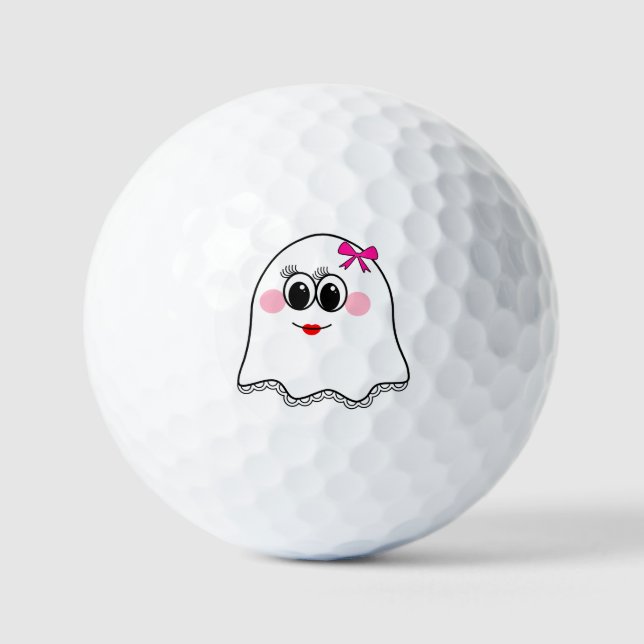 Pelotas De Golf ¡Graciosa emoji Fantasma! (Anverso)