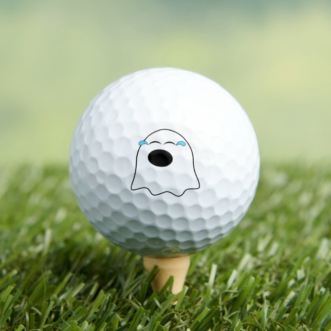 Pelotas De Golf ¡Graciosa emoji Fantasma! (Camiseta in situ)