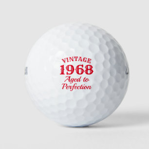 Pelotas De Golf Gracioso 1968 Edad a la perfección 50 cumpleaños