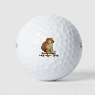 Pelotas De Golf Gracioso Cheems Tamil Doge Meme Doge