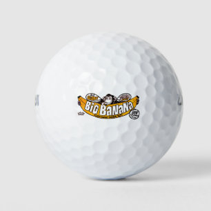 Pelotas De Golf Gracioso chicle grande de plátano