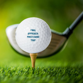 Pelotas De Golf Gracioso enfoque final simple de Golfer: Trampa de