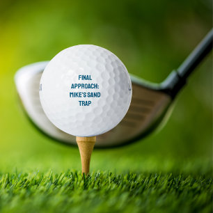 Pelotas De Golf Gracioso enfoque final simple de Golfer: Trampa de