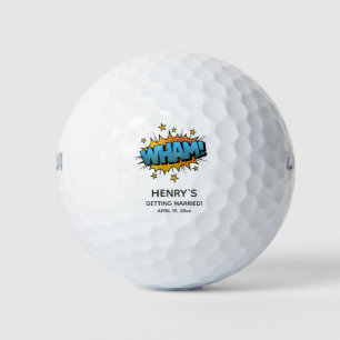 Pelotas De Golf Gracioso Favor de la Boda de Bachelor Wham