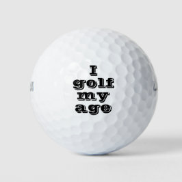 Pelotas De Golf Gracioso Golf Mi Edad Negrita Humorística Negrita 