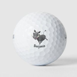 Pelotas De Golf Gracioso ilustracion de personalizado porcina afri