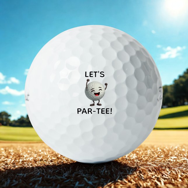 Pelotas De Golf Gracioso Let's Par-Tee Golf Ball (Subido por el creador)