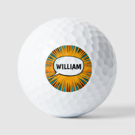 Pelotas De Golf Gracioso libro de historietas genial personalizado