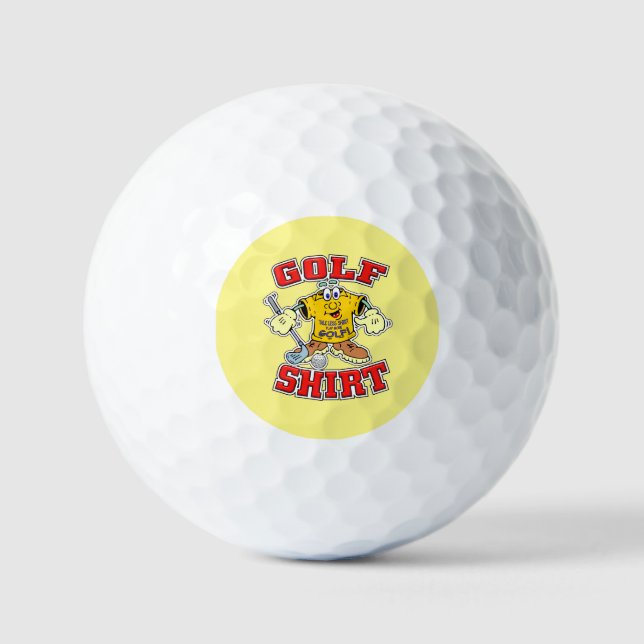 Pelotas De Golf Gracioso regalo de camiseta de golf Personalizado  (Anverso)