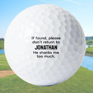 Pelotas De Golf Gracioso Regalo Golfer Para Su Nombre Personalizad