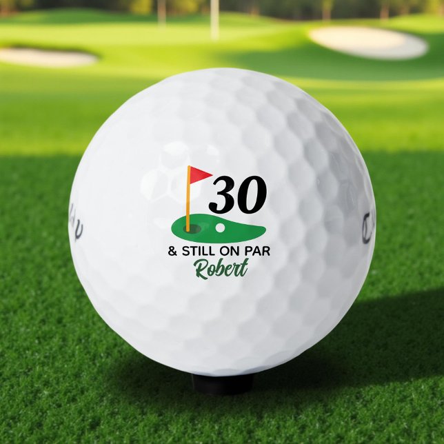 Pelotas De Golf Gracioso regalo personalizado de cumpleaños número (Subido por el creador)
