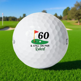Pelotas De Golf Gracioso regalo personalizado de cumpleaños número