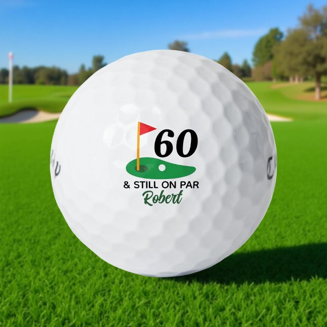Pelotas De Golf Gracioso regalo personalizado de cumpleaños número (Subido por el creador)