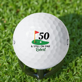 Pelotas De Golf Gracioso regalo personalizado de cumpleaños número