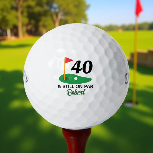 Pelotas De Golf Gracioso regalo personalizado de cumpleaños número (Subido por el creador)